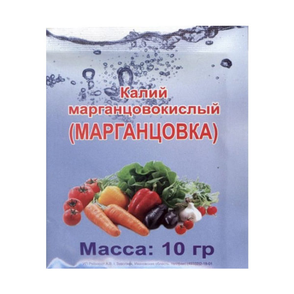 Марганцовка (KMnO4  44,9%) 10гр, Домен