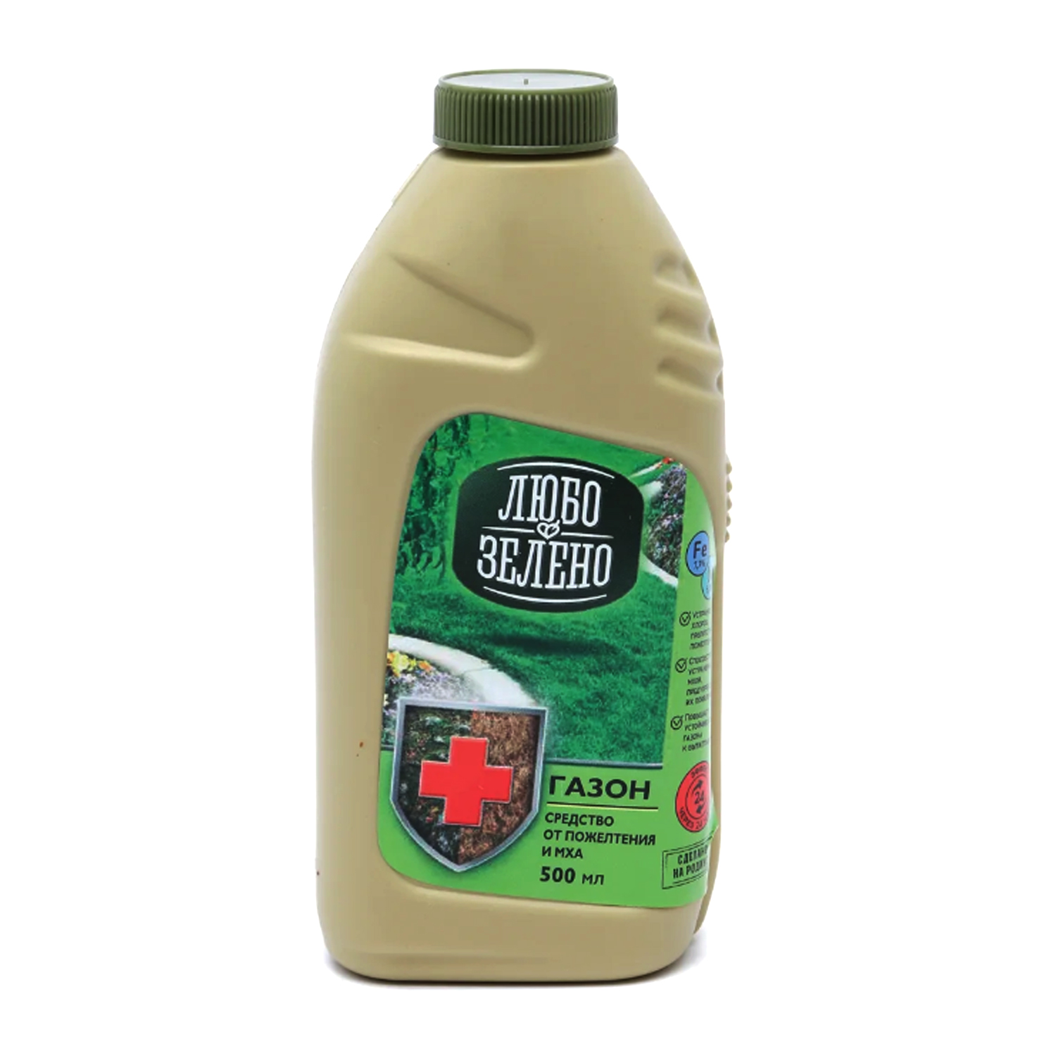 ЖКУ "Любо-Зелено" Газон Защита от мха и пожелтения, 500 мл