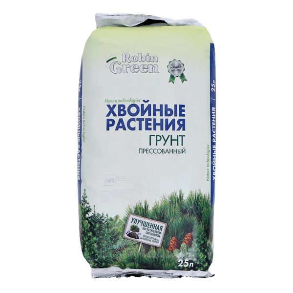 Грунт "Robin Green" Хвойные растения, брикетированный, 25л