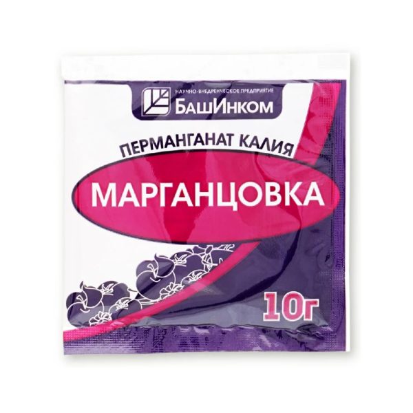 Марганцовка (KMnO4 40%), 10г, 1/100 БашИнком