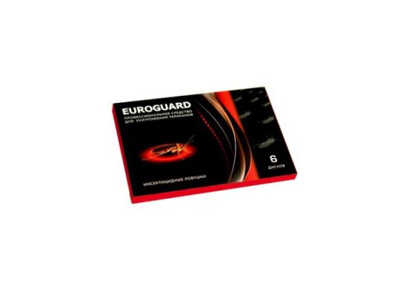 Ловушка инсектицидная Euroguard, от тараканов, 6шт