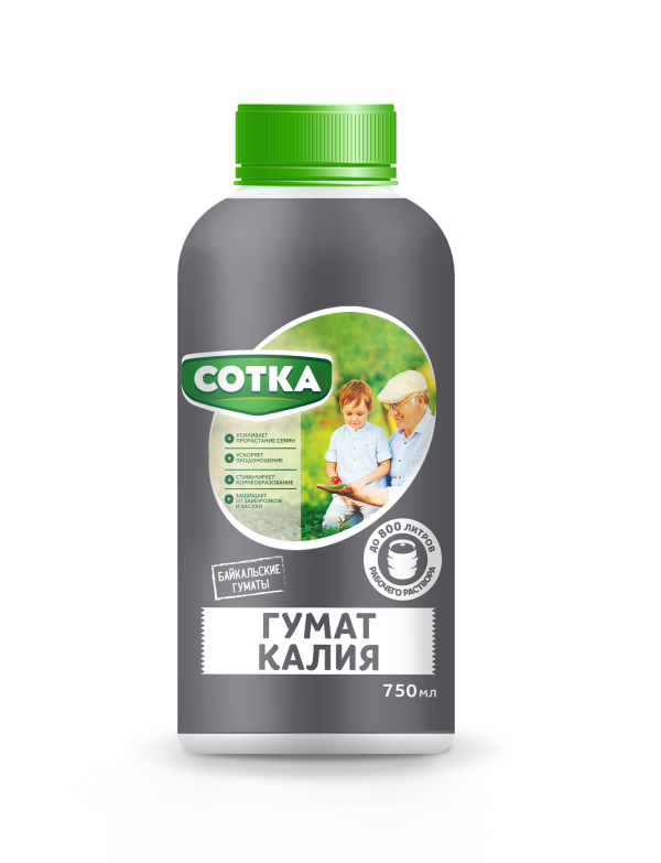 ЖКУ "Сотка" Гумат калия, 0.75л