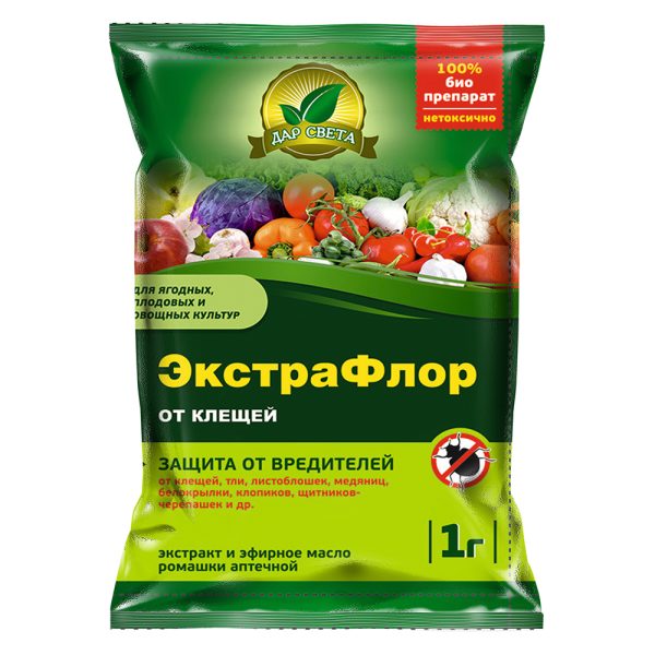 Экстрафлор №11 - биоинсектицид, от клещей, пак.1г