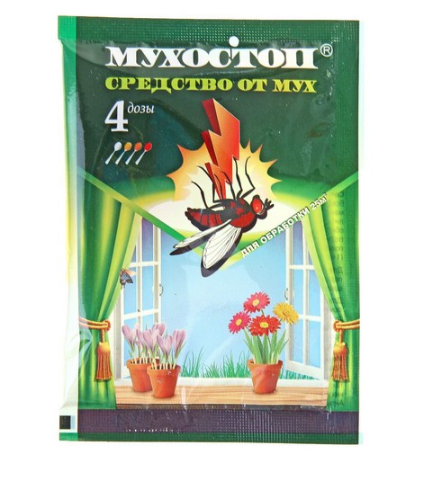 Средство Мухостоп, от мух, пак.10г