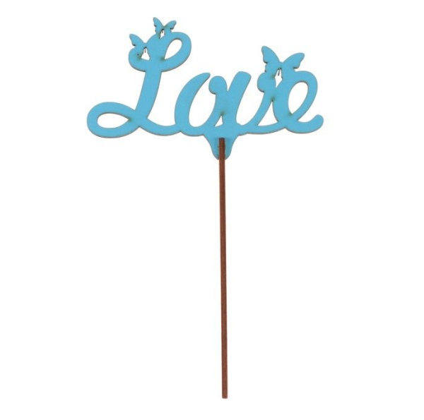 Топпер "Love", ультрамарин, 30см, арт.096