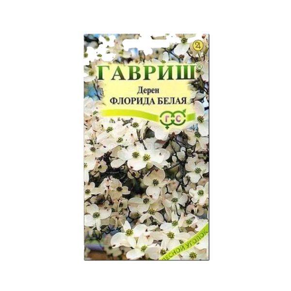 Дерен ФЛОРИДА БЕЛАЯ, кустарник, 0.3г, Гав
