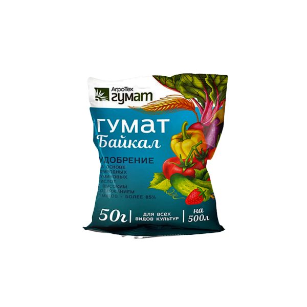 Удобрение "Гумат + БАЙКАЛ, 50гр на 500л