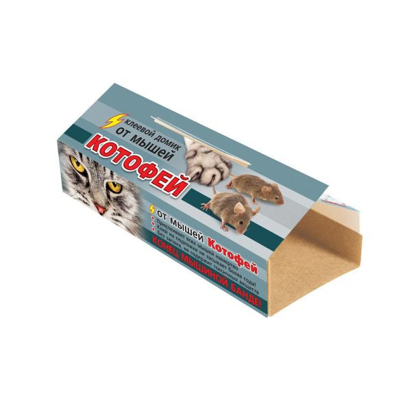 Ловушка клеевая Котофей, домик, от грызунов, 1шт