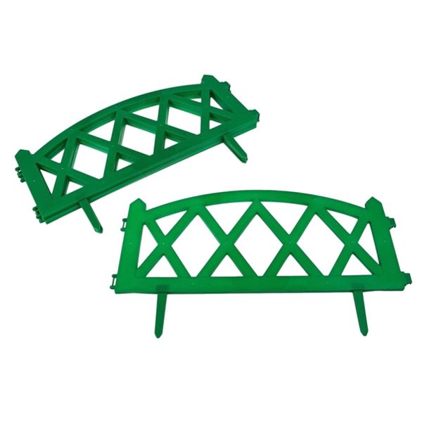 Ограждение декоративное MODERN GREENGO, 35*232см, 4 секции, пластик, зеленое