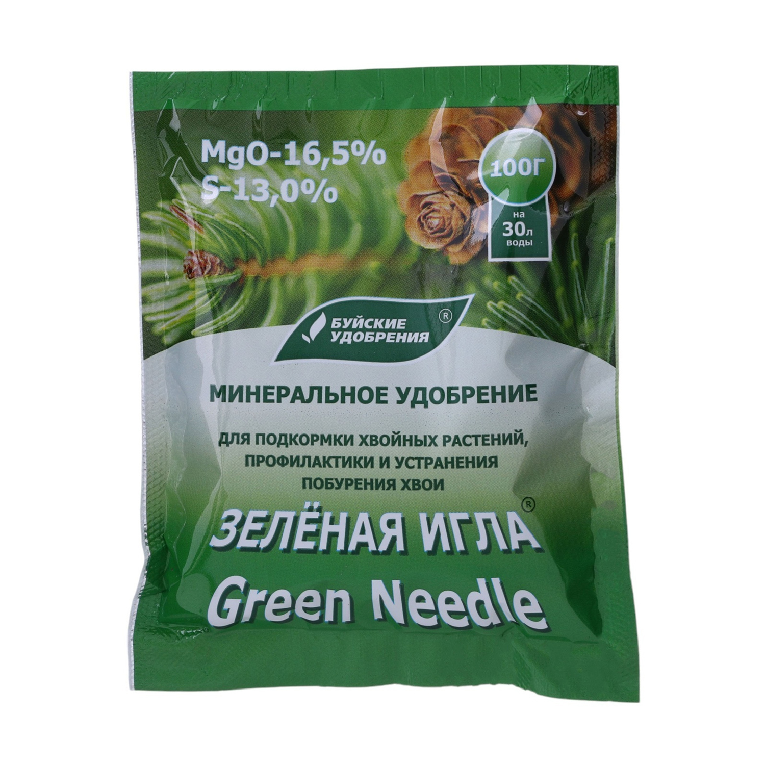 Удобрение минеральное ЗЕЛЕНАЯ ИГЛА, 100 гр