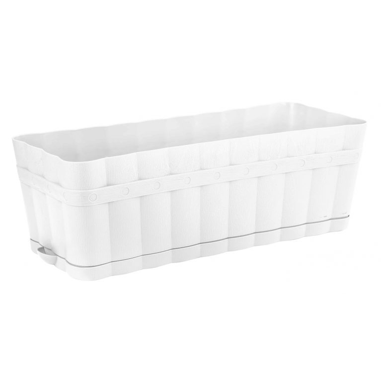 Балконный ящик ИЗЮМИНКА, 12 л, белый