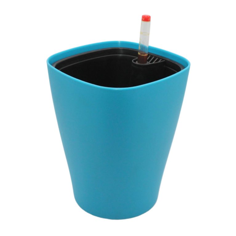 Кашпо 1006 Матовый голубой с АВТОполивом