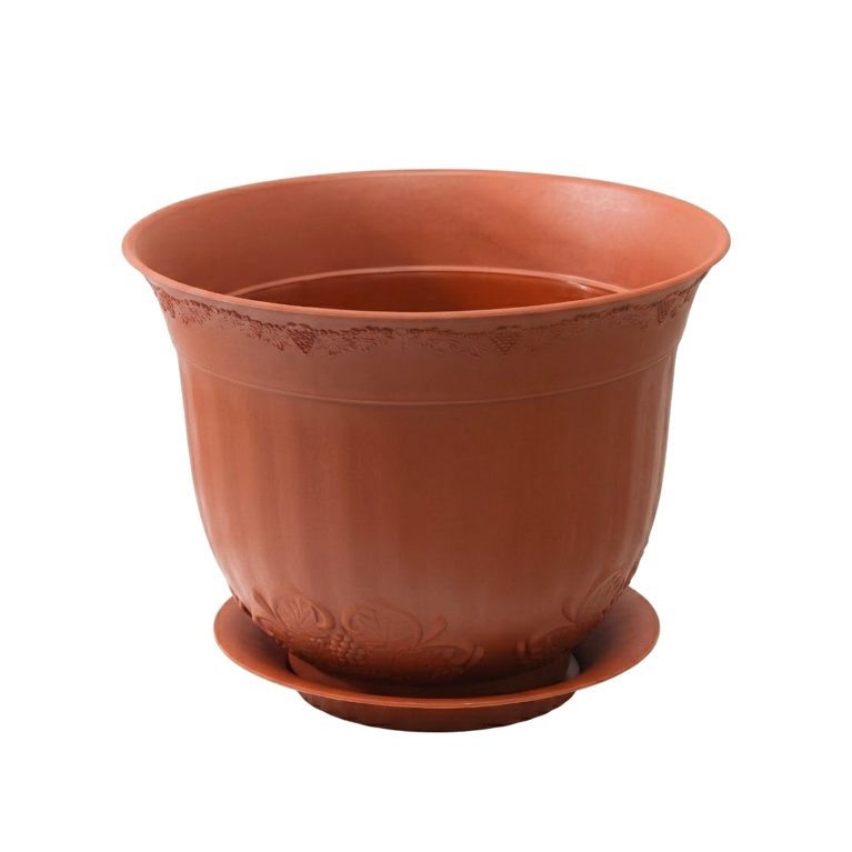 Кашпо АНГАРА 1,5л. терракот с поддоном (Ангарск)