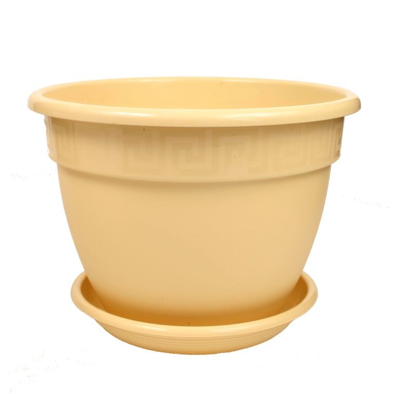 Кашпо Антик 3.6л, бежевый, с поддоном