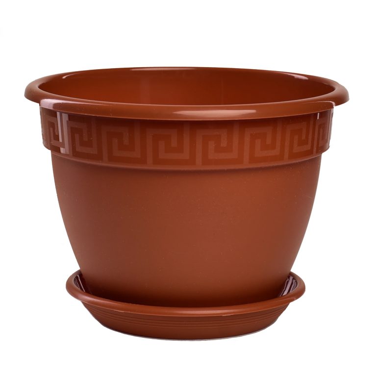 Кашпо Антик 3.6л, терракот с поддоном