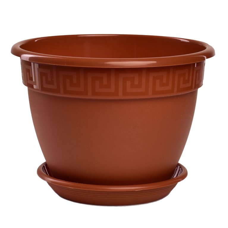 Кашпо Антик 4,5 л, терракот, с поддоном