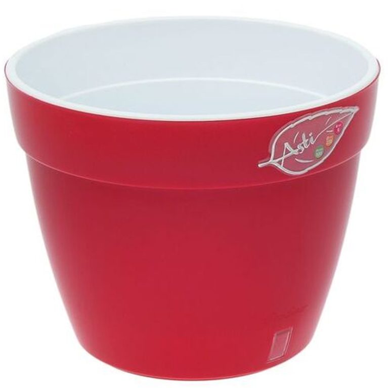 Кашпо АСТИ 15 л (красно-белый)