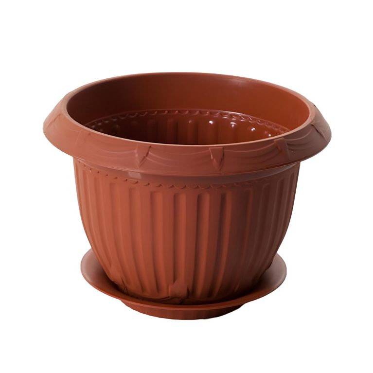 Кашпо Байкал (4л) терракот с поддоном 1,5 (Ангарск)