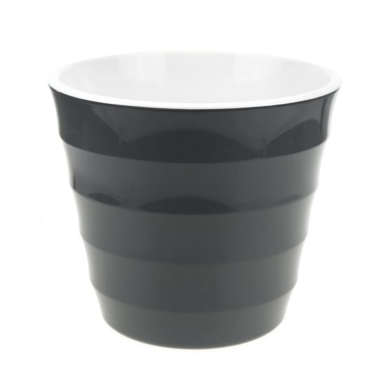 Кашпо для цветов Лаура ø20 h18 см v3.7 л пластик антрацит