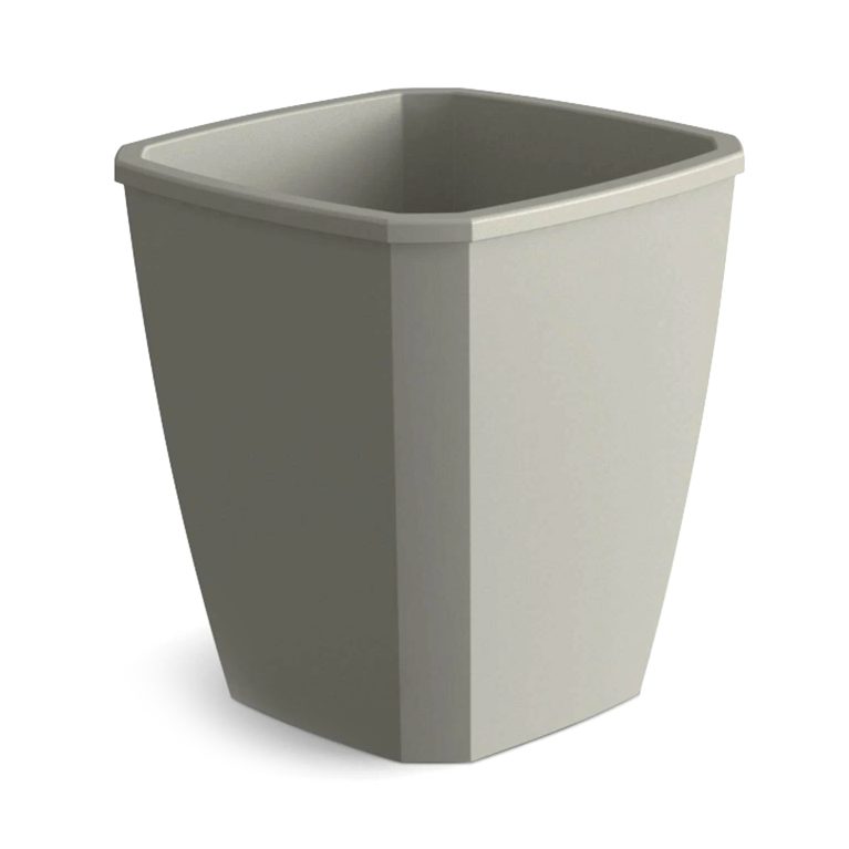 Кашпо ЛАУНЖ 4л. со вставкой пыльно-серый