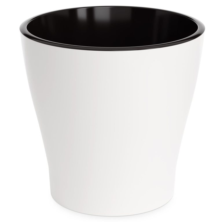 Кашпо ЛЕЯ 17л, белый, двойной с автополивом, М8858