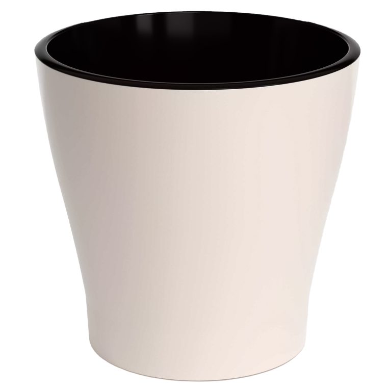 Кашпо ЛЕЯ 17л, бежевый, двойной с автополивом, М8865