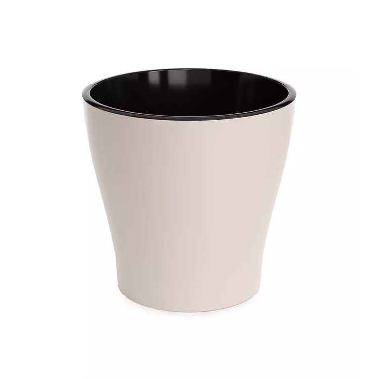 Кашпо ЛЕЯ 3.6л, бежевый, двойной с автополивом, М7938