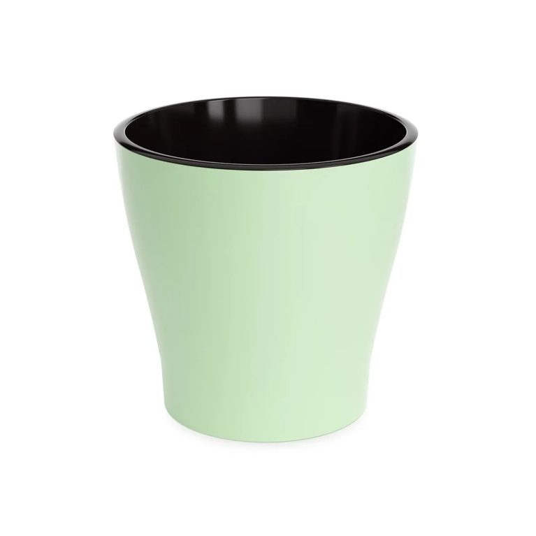 Кашпо ЛЕЯ 3,6л, зеленый, двойной с автополивом, М8268
