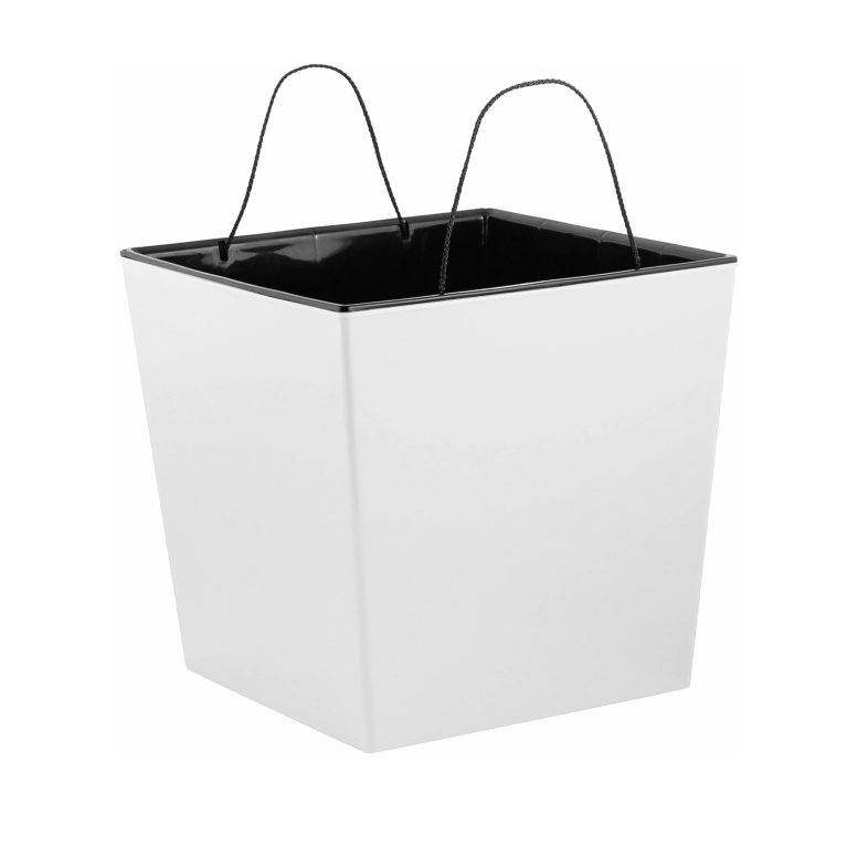 Кашпо LONDON Cube 11,6л 250ммх250мм Белоснежный