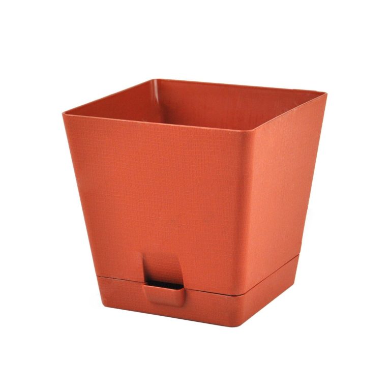 Кашпо LP квадрат с поддоном 1л терра jpg