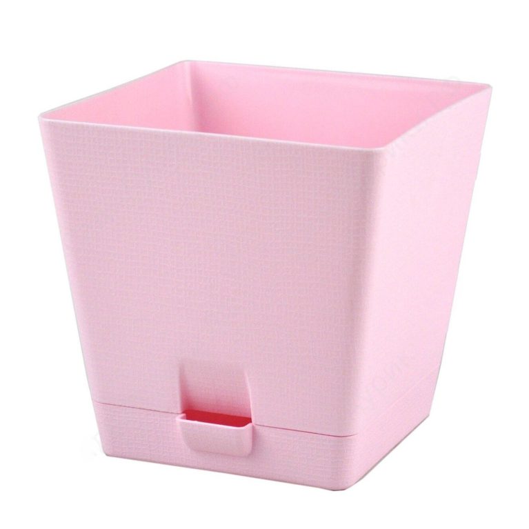 Кашпо LP квадрат с поддоном 23 лл розовый