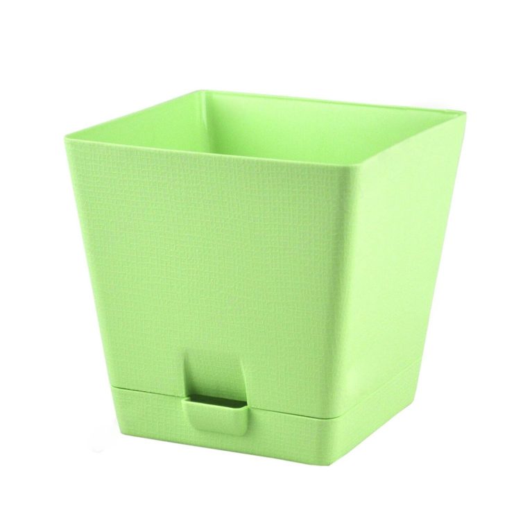 Кашпо LP квадрат с поддоном 2л зеленый