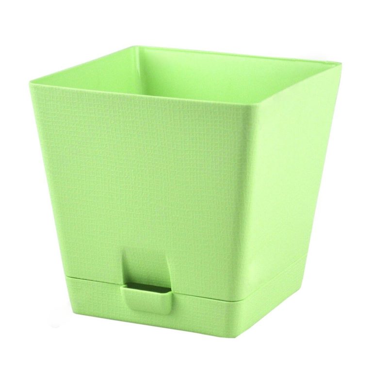 Кашпо LP квадрат с поддоном 3л зеленый