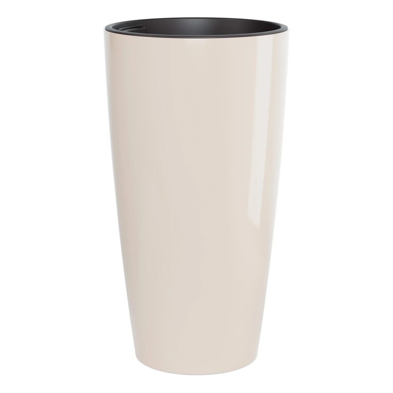 Кашпо Рондо 35л, со вставкой 15л, бежевый, М8880