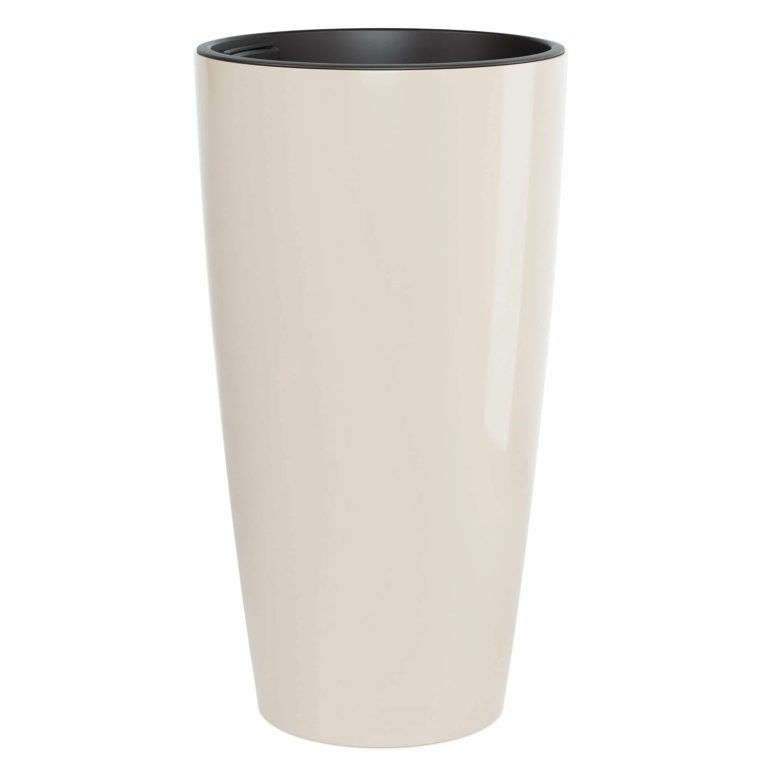 Кашпо Рондо 35л, со вставкой 71л, бежевый