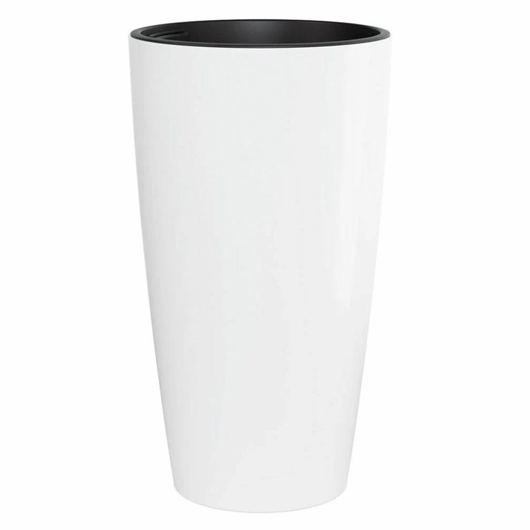 Кашпо Рондо 71 со вставкойбелый