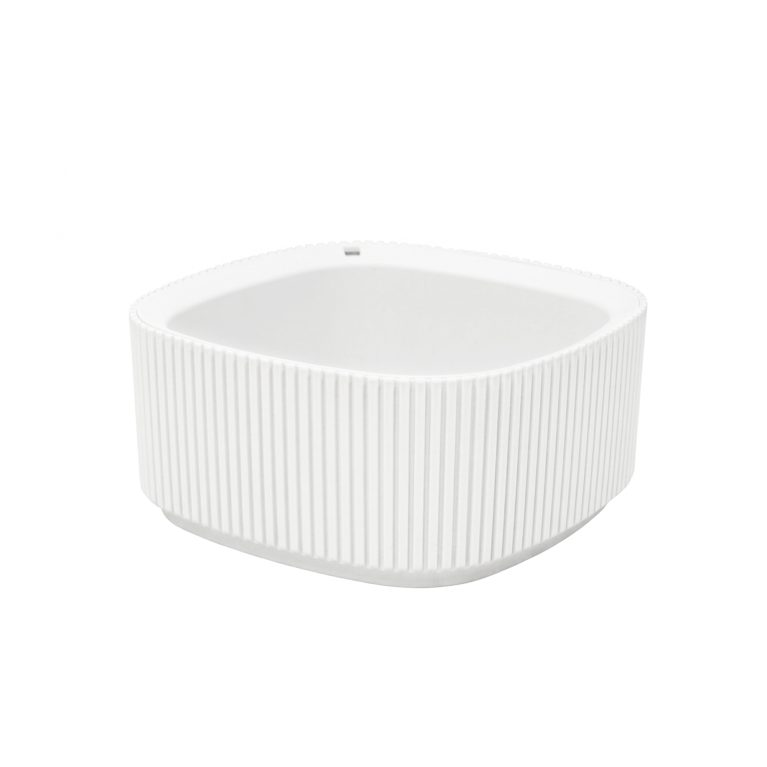 Кашпо СТРИП 1,6л со вставкой белый М3250