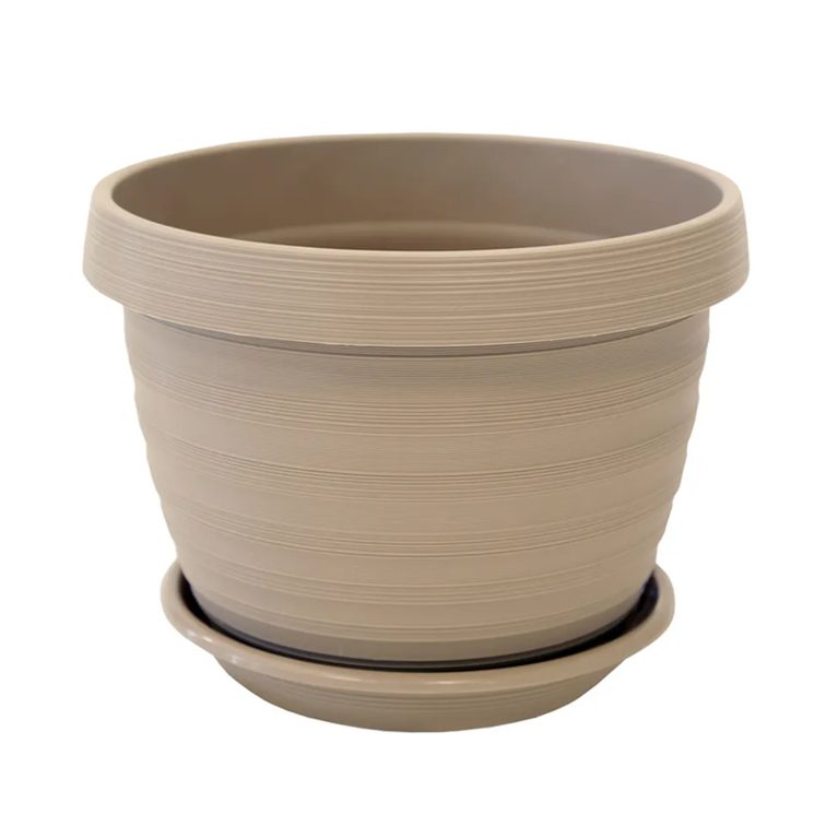 Кашпо Толедо, 2л, фраппе, с поддоном, 5Plast