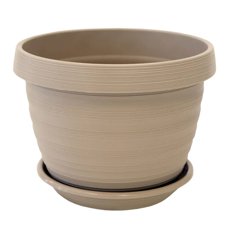 Кашпо Толедо, 3л, фраппе, с поддоном, 5Plast