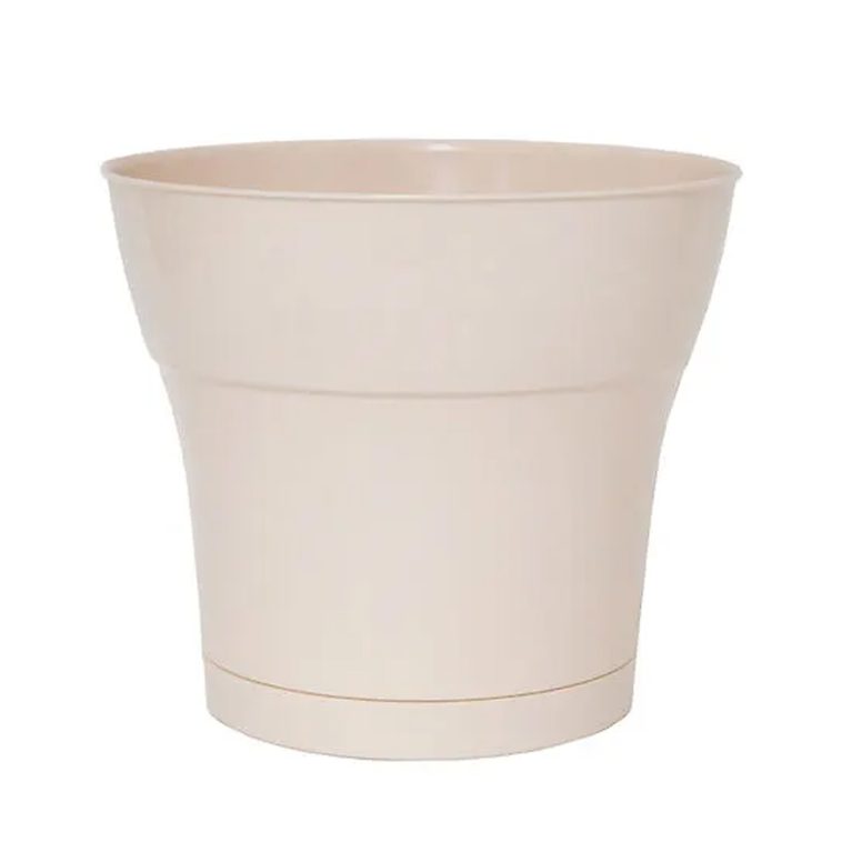 Кашпо Тоскана, 3,1 л, пудра, с поддоном, 5Plast