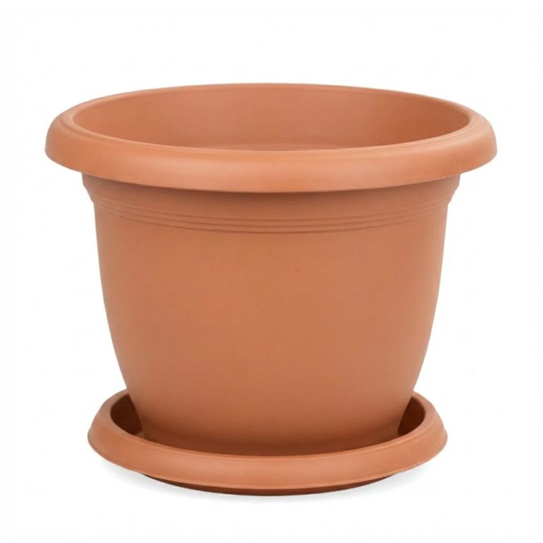 Кашпо ВИЛЛА 54л, терракот с поддоном, Турция
