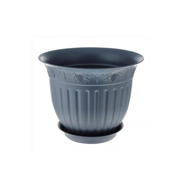 Кашпо ВИНОГРАД атрацит 130