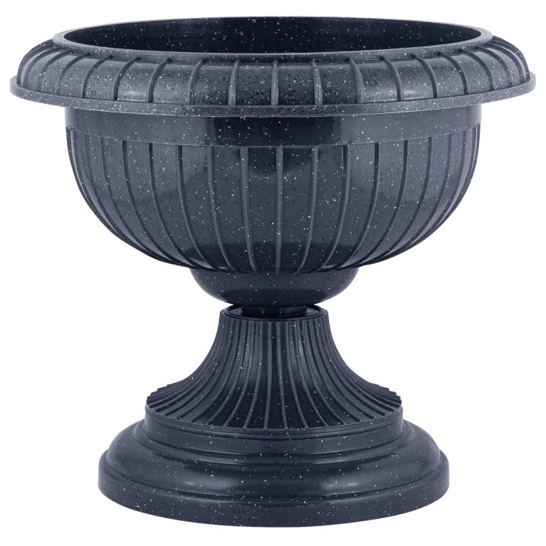 Вазон In Grin D-395мм темный камень